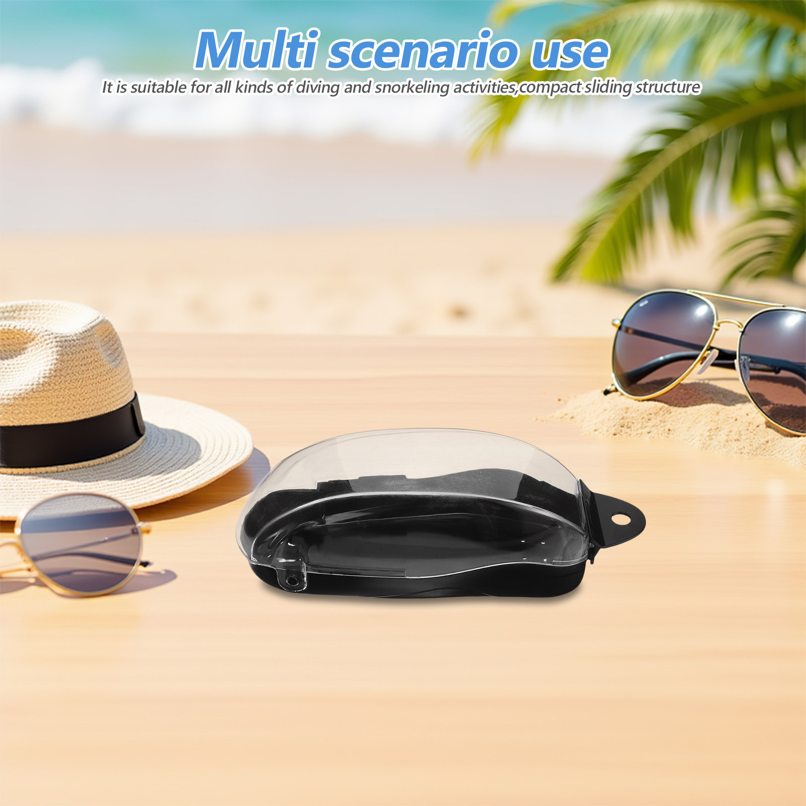 Mask Case Hard Shell - Custodia per Maschera da Snorkeling, Scatola