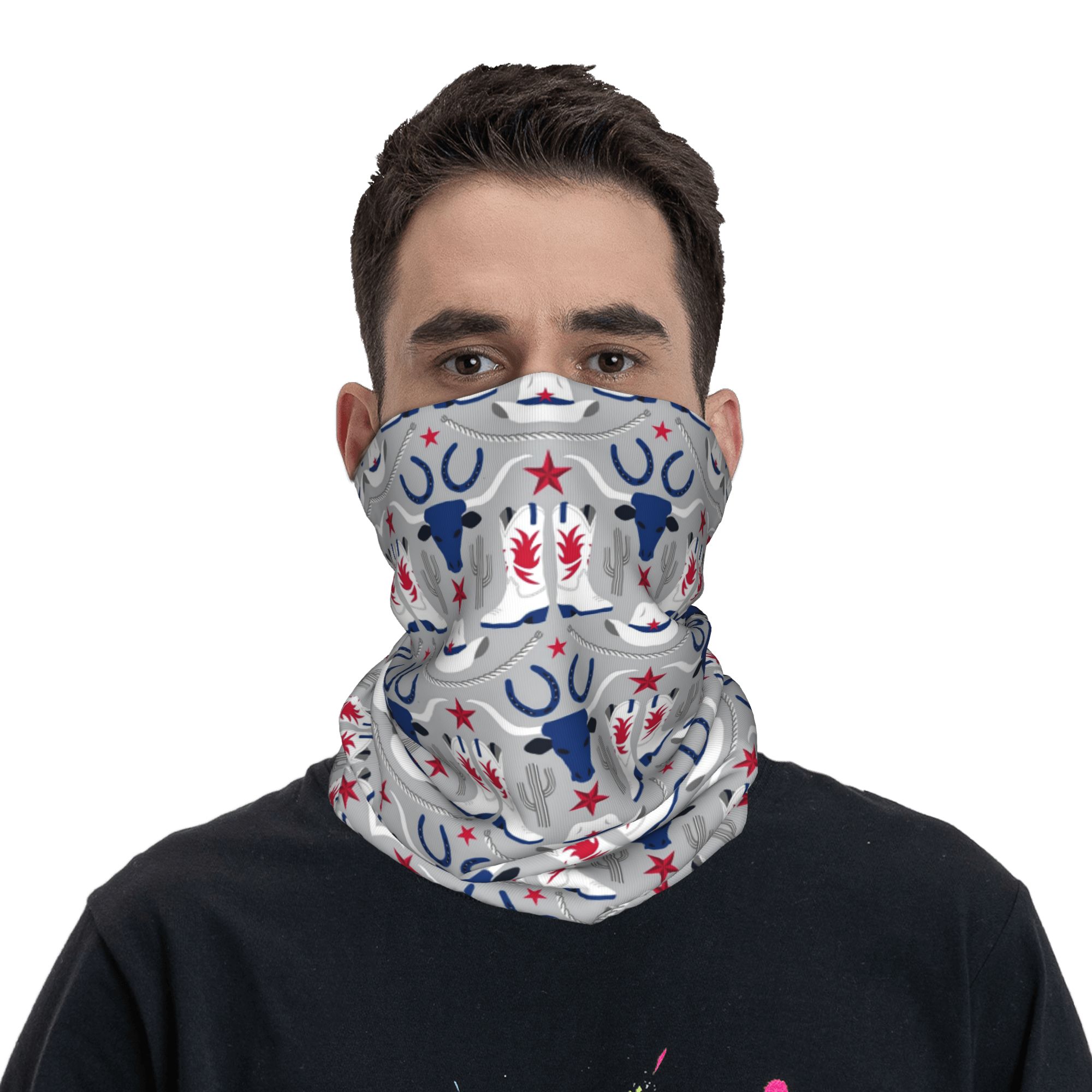 Sports Mask Breathable - Sciarpa multifunzione stampata Old Wild West