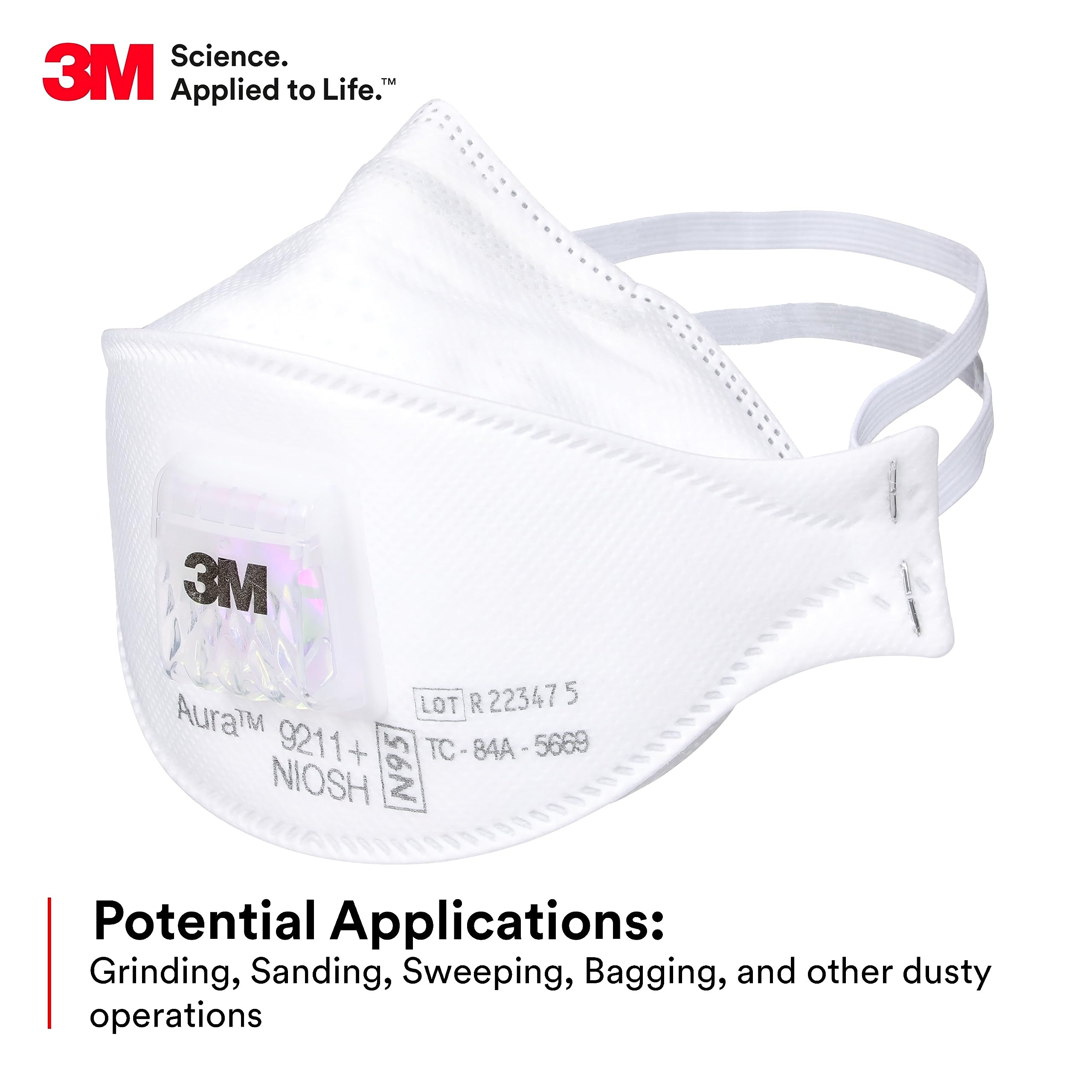 Kn95 Respirator Mask - 3M Aura 9211+ Respiratore per particelle