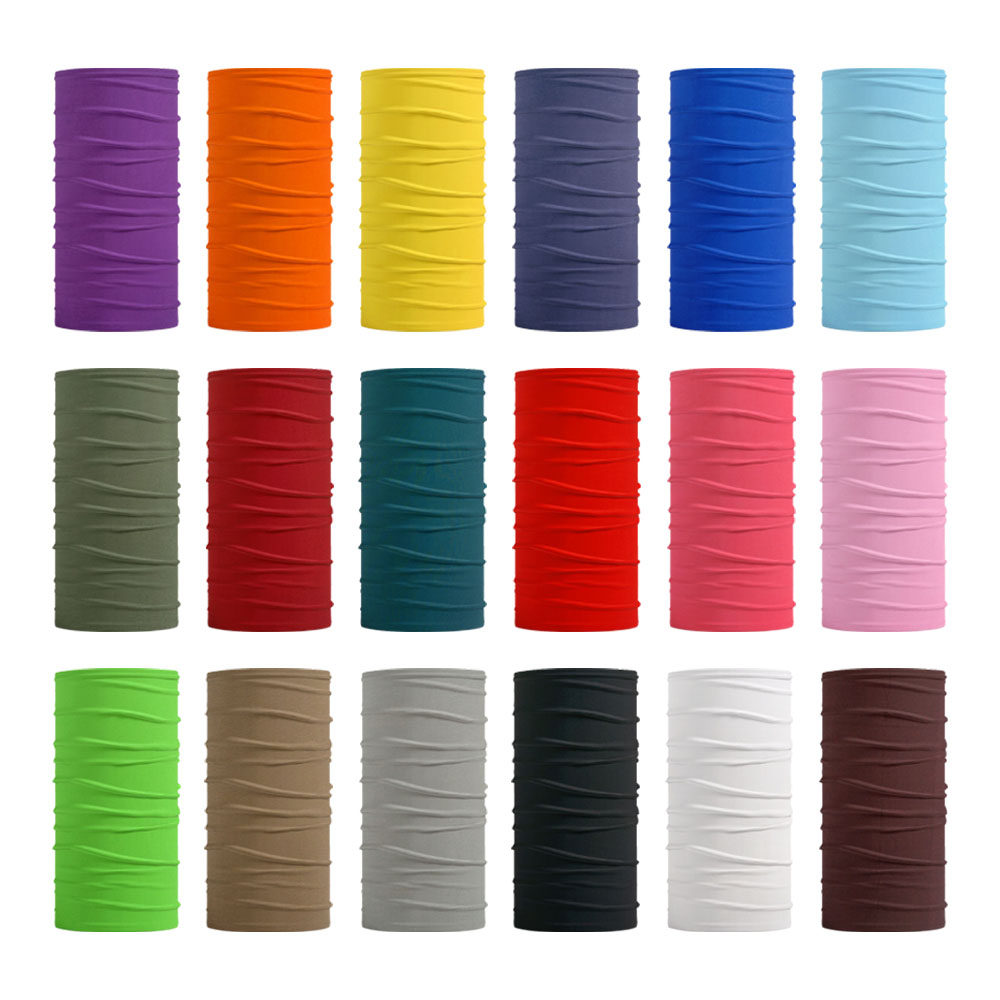 Neck Gaiter Face Cover - Bandane tinta unita senza cuciture uomo