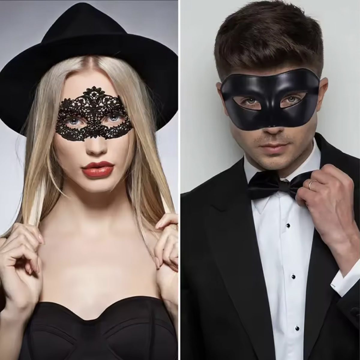 Set di 2 eleganti maschere in  - Black Face Mask Pack recensione e prezzo