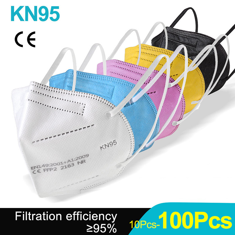 10-100 Pz Maschere FFP2 KN95 M - Kn95 Respirator Mask recensione e prezzo