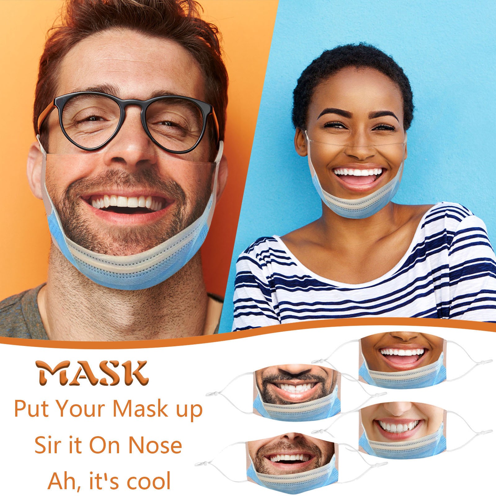 Maschera per la bocca diverten - Cloth Face Mask Washable recensione e prezzo