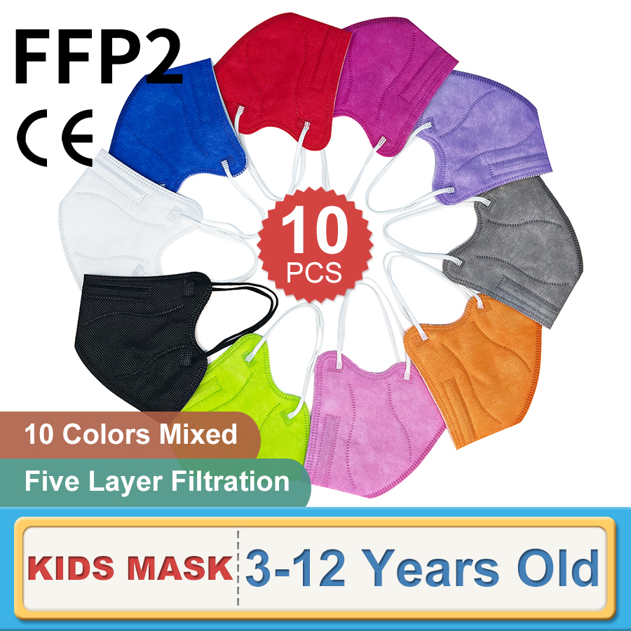 10PCS Bambini FFP2 Maschera KN - Kn95 Respirator Mask recensione e prezzo