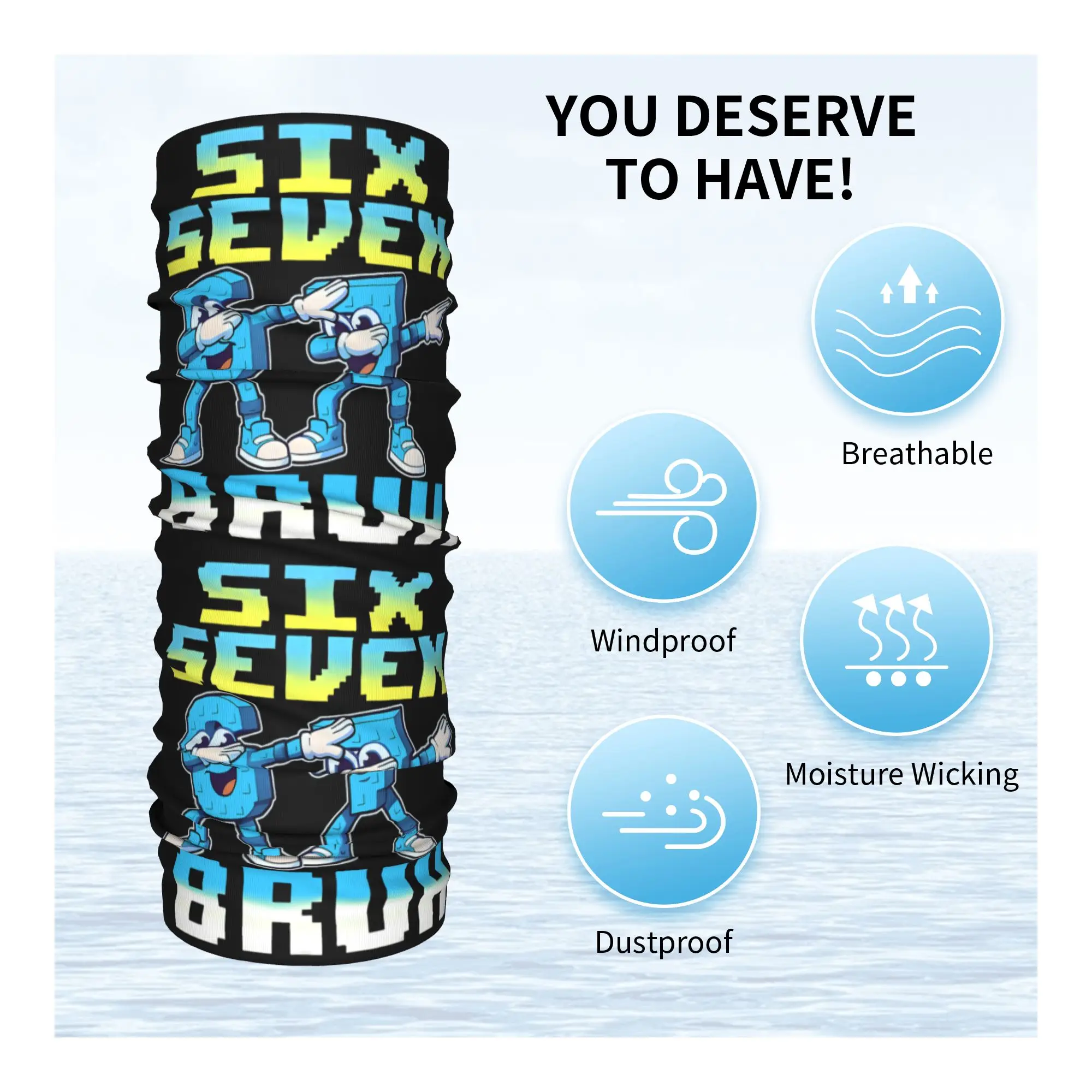 67 Six Seven Meme 6 7 Italian  - Neck Gaiter Face Cover recensione e prezzo