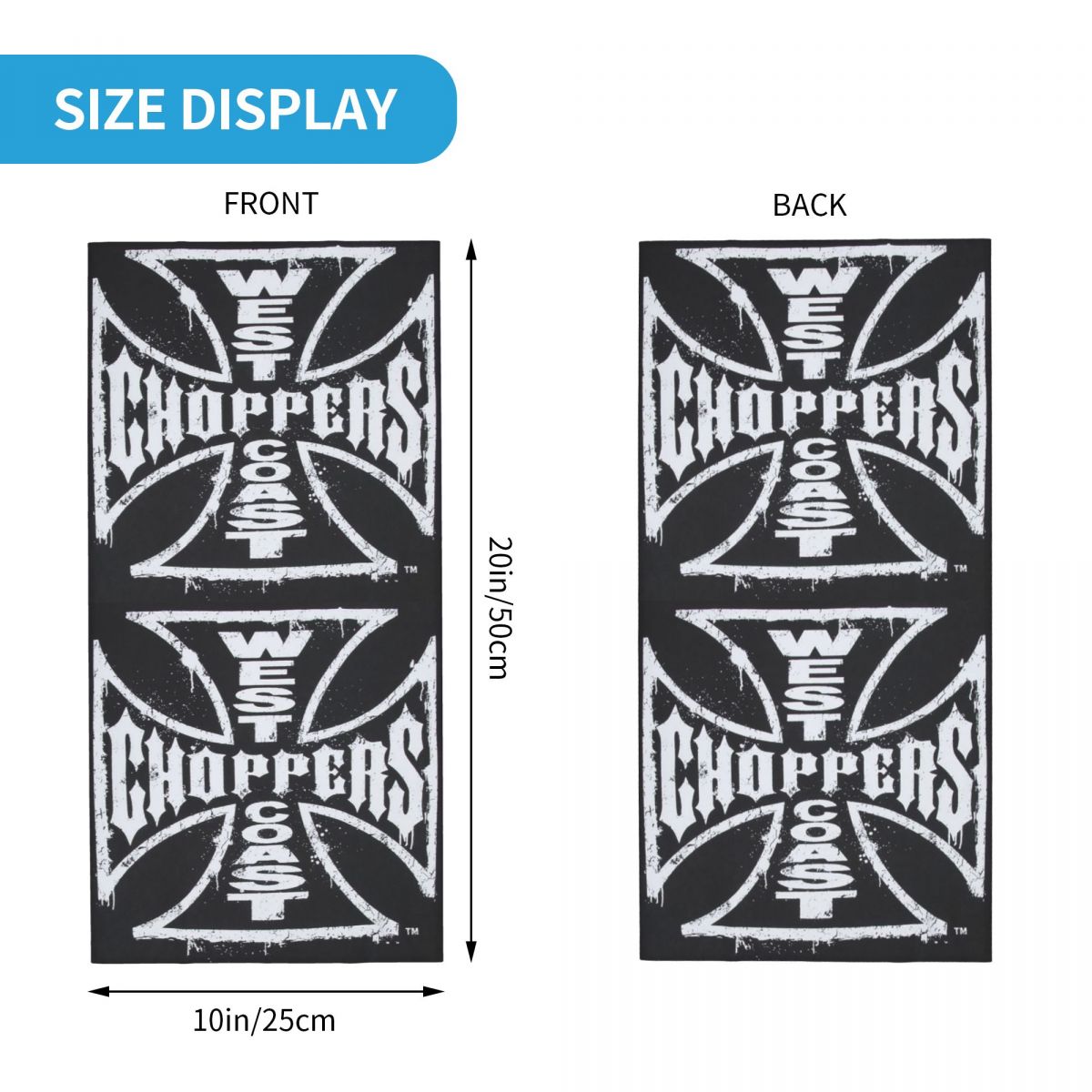West Coast Iron Cross Choppers - Neck Gaiter Face Cover recensione e prezzo