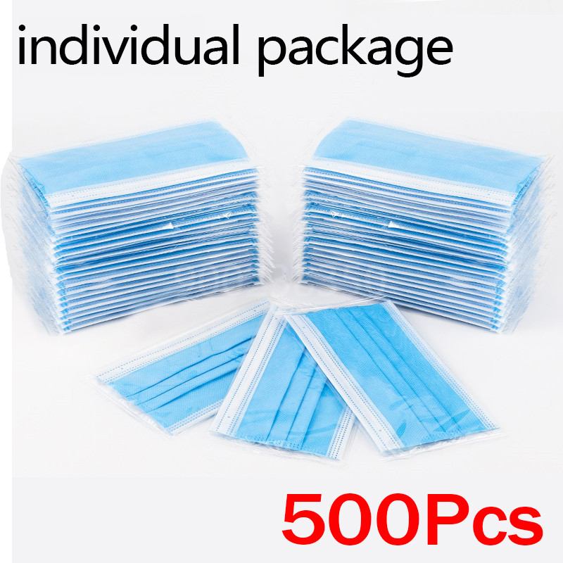 10-500 pezzi monouso per adult - Disposable Mask Blue recensione e prezzo