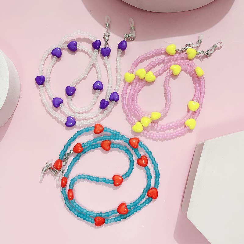 Trendy Peach Heart occhiali da - Mask Chain Holder recensione e prezzo